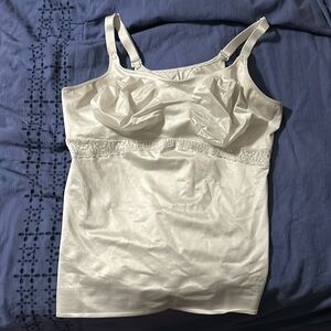 White Ruby Ribbon size 46 lace camisole foundation garment shape wear